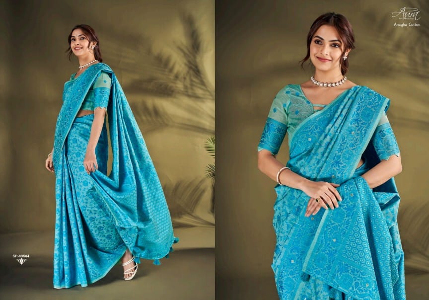 Anagha Cotton Aura Sarees