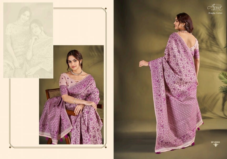 Anagha Cotton Aura Sarees