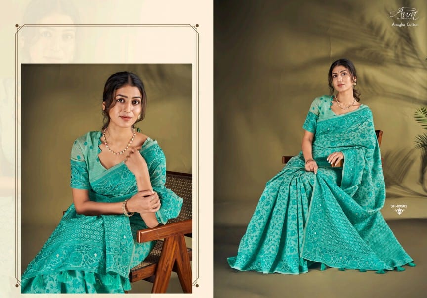 Anagha Cotton Aura Sarees