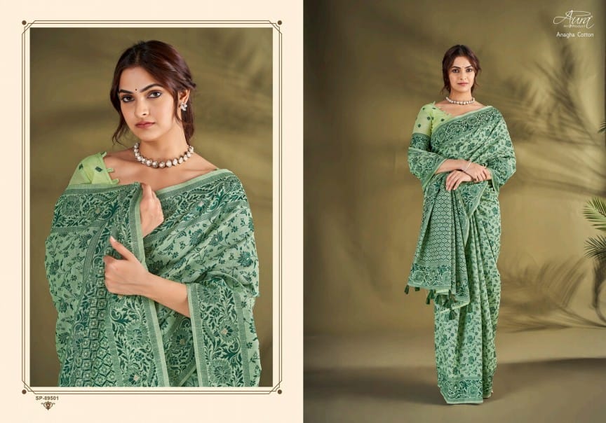 Anagha Cotton Aura Sarees