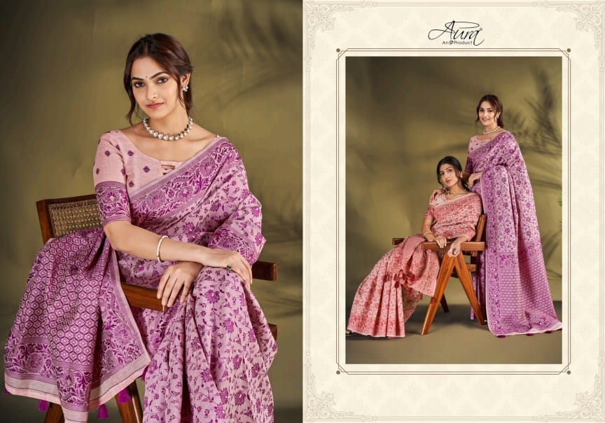 Anagha Cotton Aura Sarees