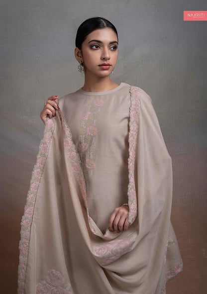 Anahat Naariti Mul Chanderi Pant Style Suits Wholesale Price