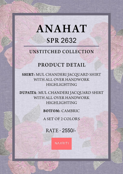 Anahat Naariti Mul Chanderi Pant Style Suits Wholesale Price