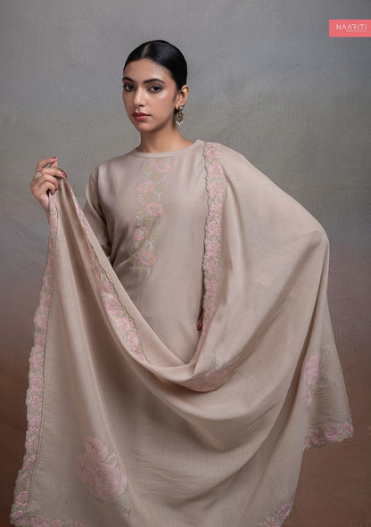 Anahat Naariti Mul Chanderi Pant Style Suits Wholesale Price