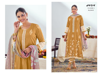 Anahira Jay Vijay Pure Cotton Pant Style Suits Supplier Ahmedabad