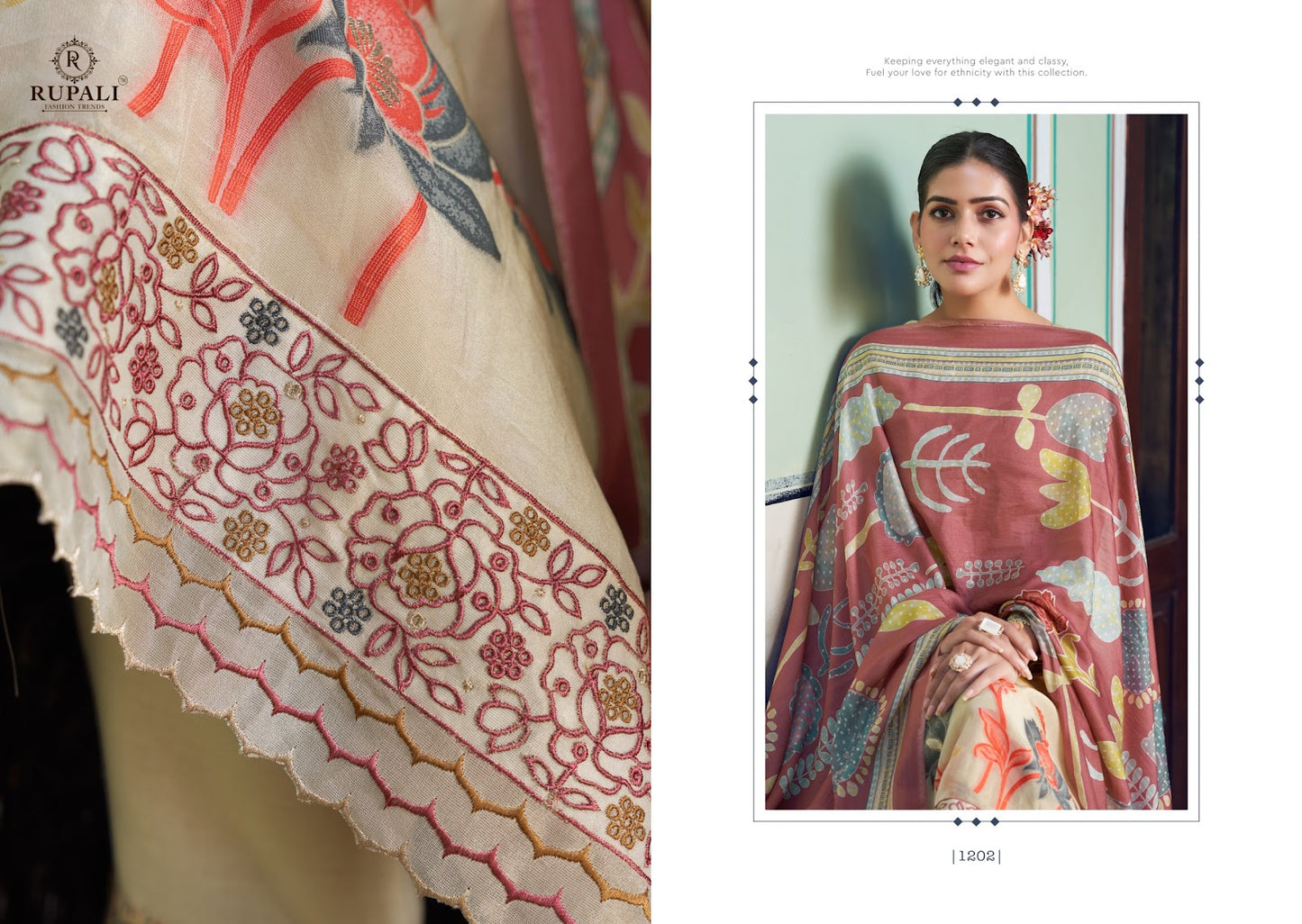 Anahira Rupali Simmer Tissue Pant Style Suits Manufacturer