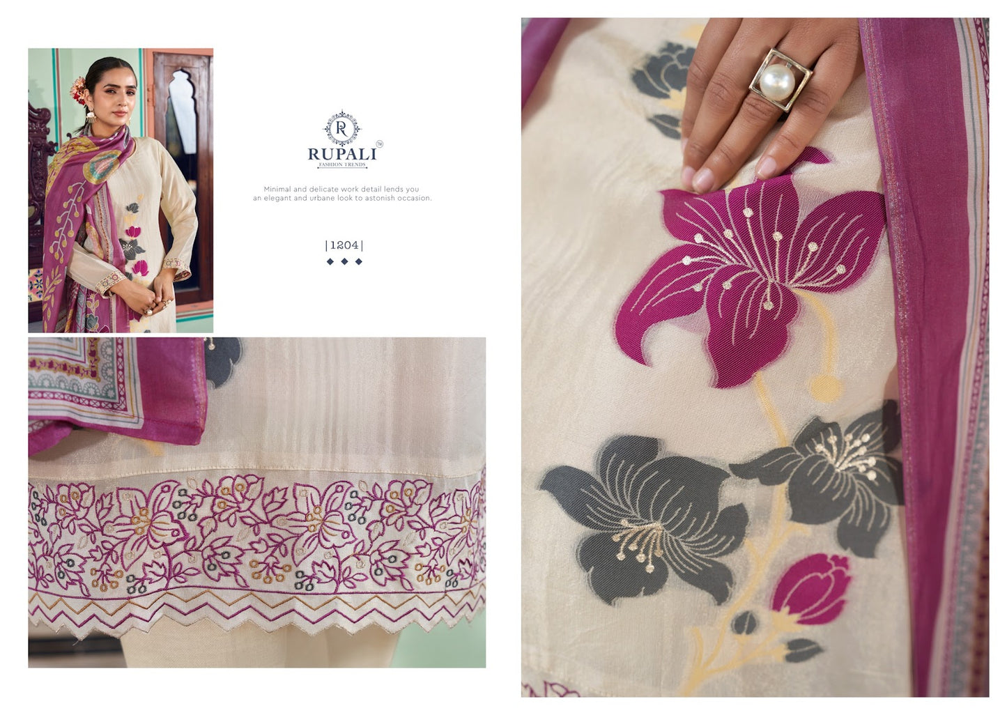 Anahira Rupali Simmer Tissue Pant Style Suits Manufacturer