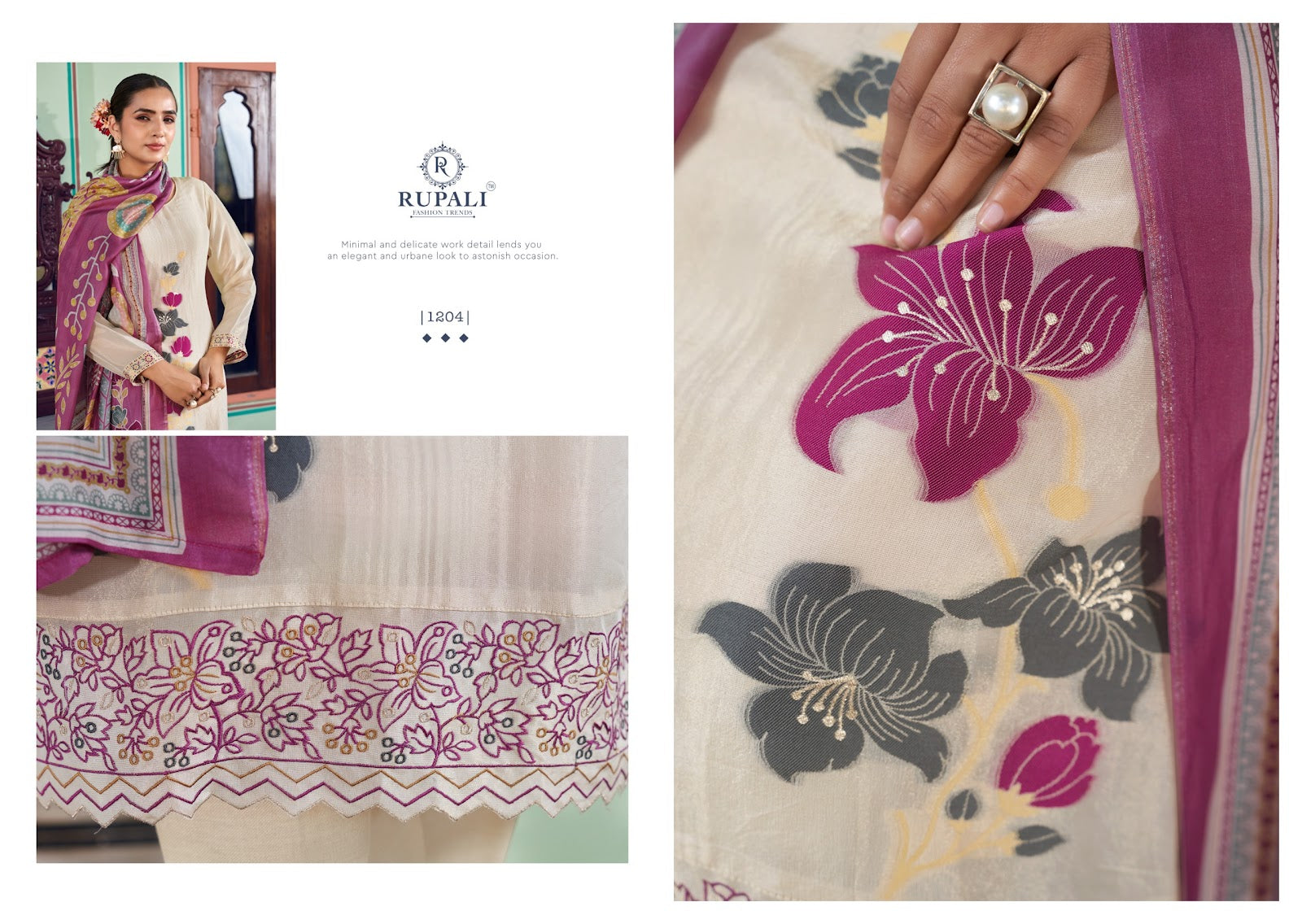 Anahira Rupali Simmer Tissue Pant Style Suits Manufacturer