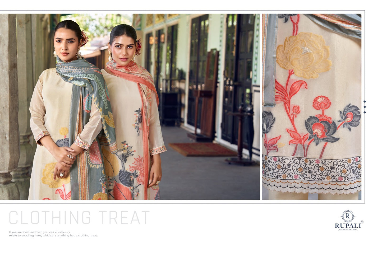 Anahira Rupali Simmer Tissue Pant Style Suits Manufacturer