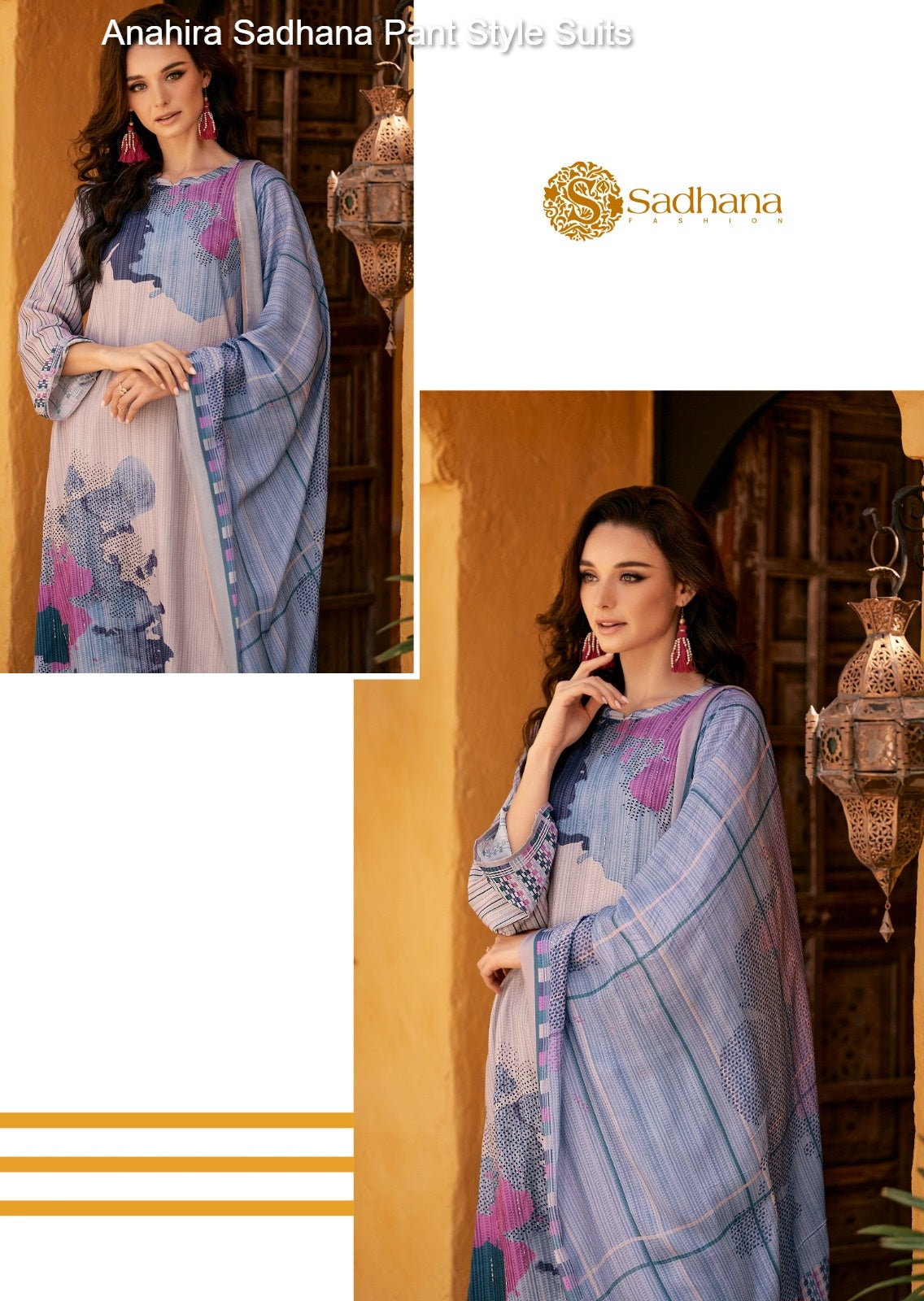 Anahira Sadhana Muslin Silk Pant Style Suits Wholesale Rate
