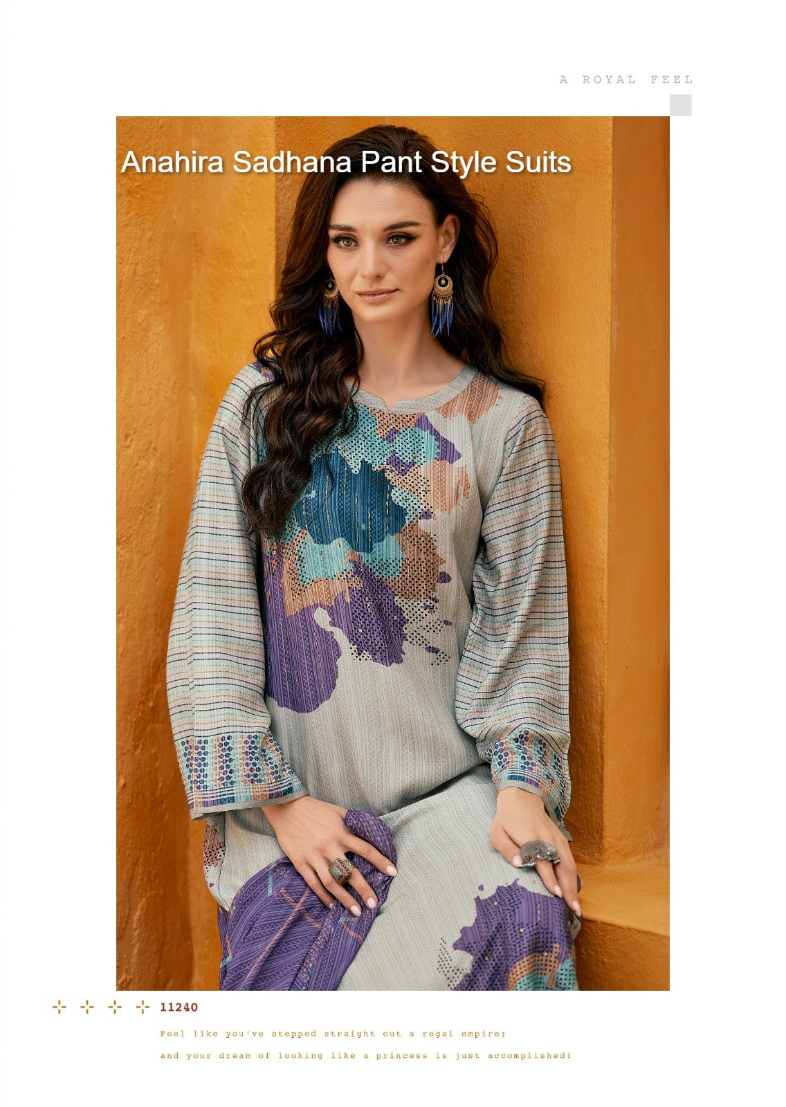 Anahira Sadhana Muslin Silk Pant Style Suits Wholesale Rate