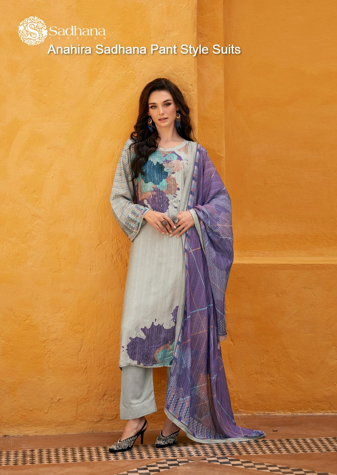 Anahira Sadhana Muslin Silk Pant Style Suits Wholesale Rate