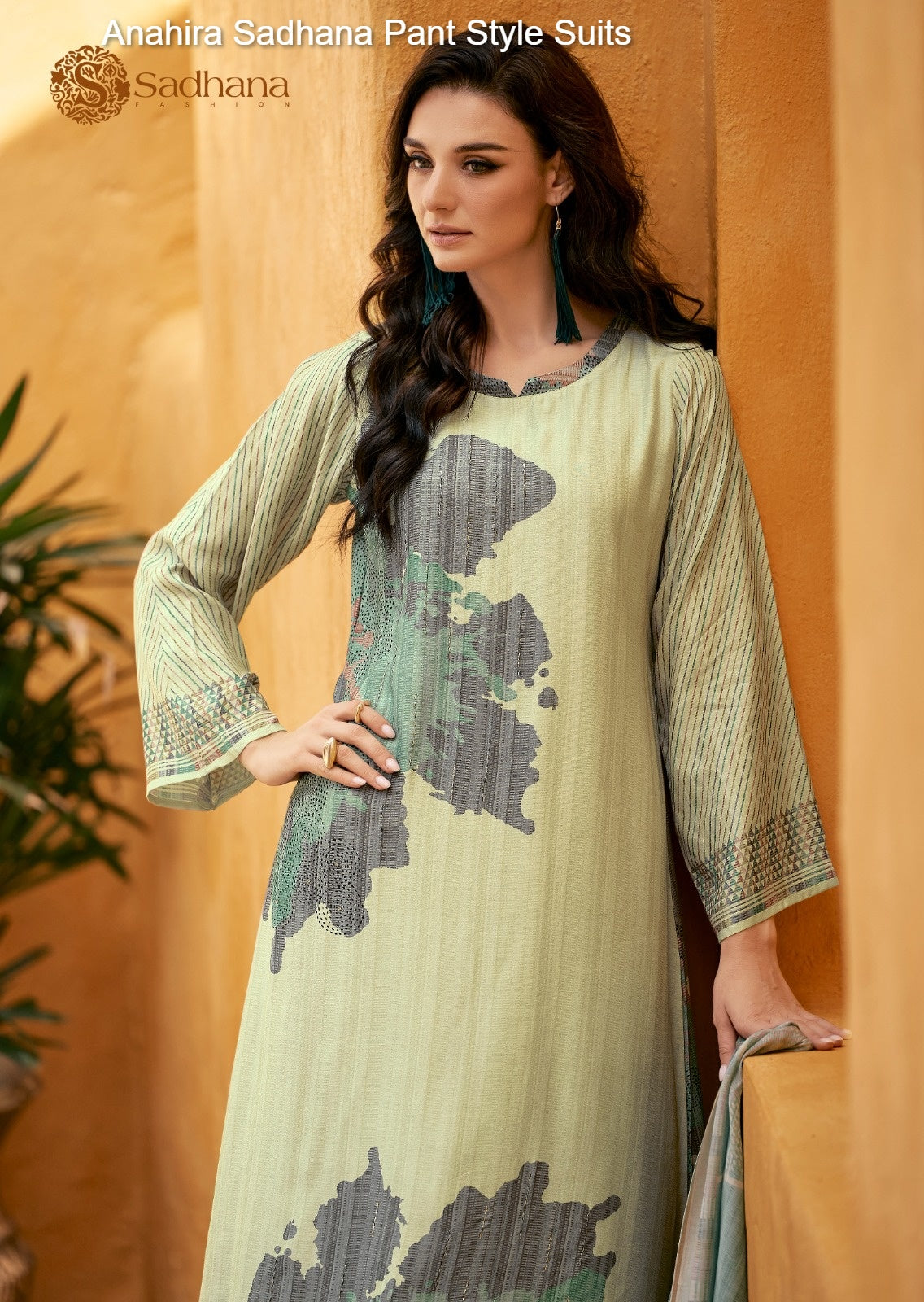 Anahira Sadhana Muslin Silk Pant Style Suits Wholesale Rate