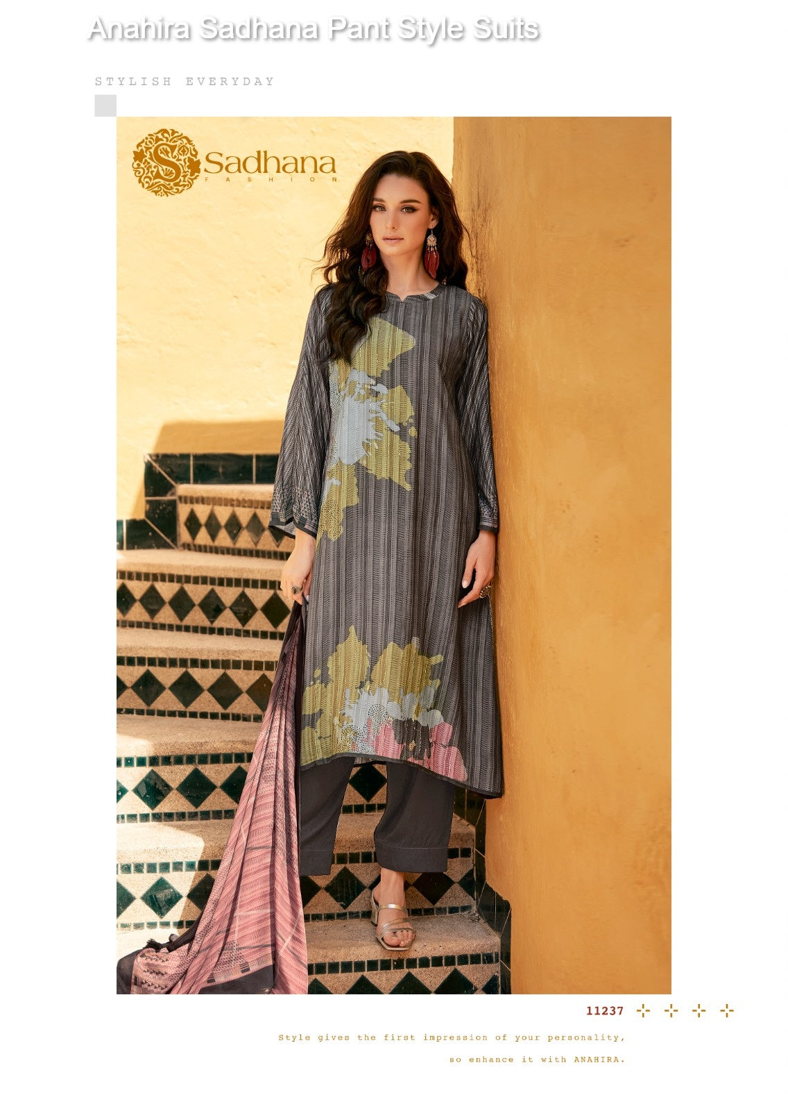 Anahira Sadhana Muslin Silk Pant Style Suits Wholesale Rate