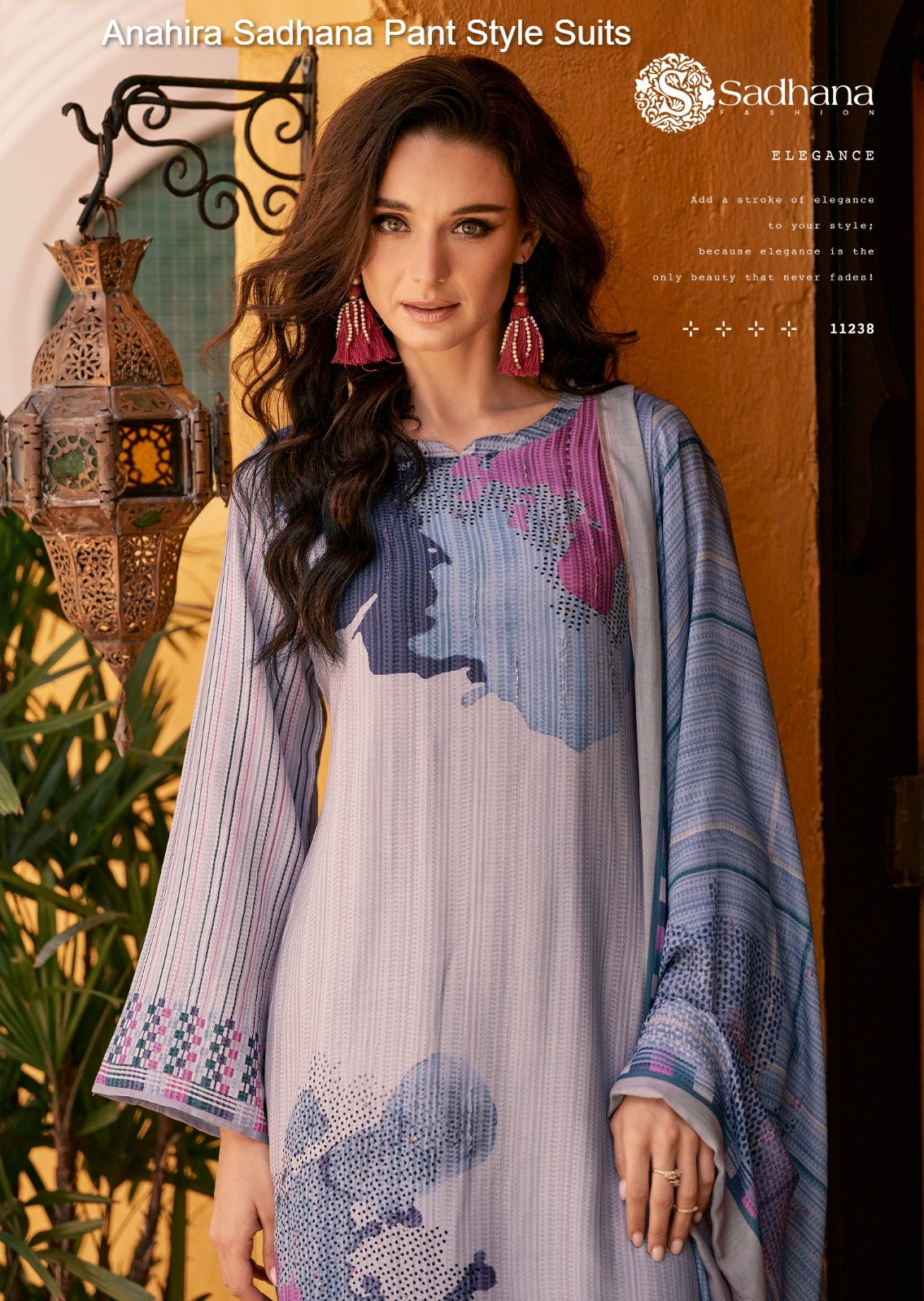 Anahira Sadhana Muslin Silk Pant Style Suits Wholesale Rate