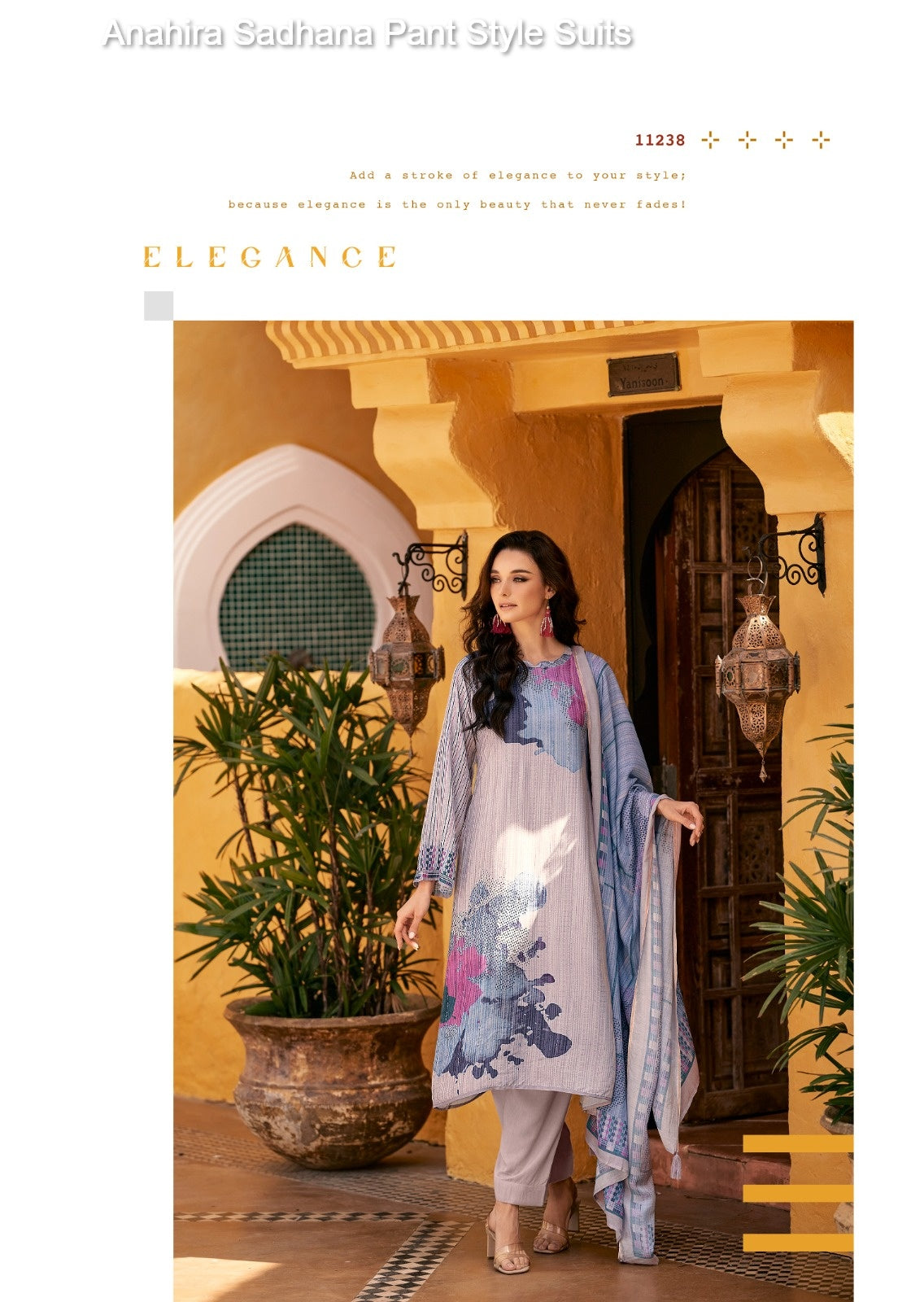Anahira Sadhana Muslin Silk Pant Style Suits Wholesale Rate