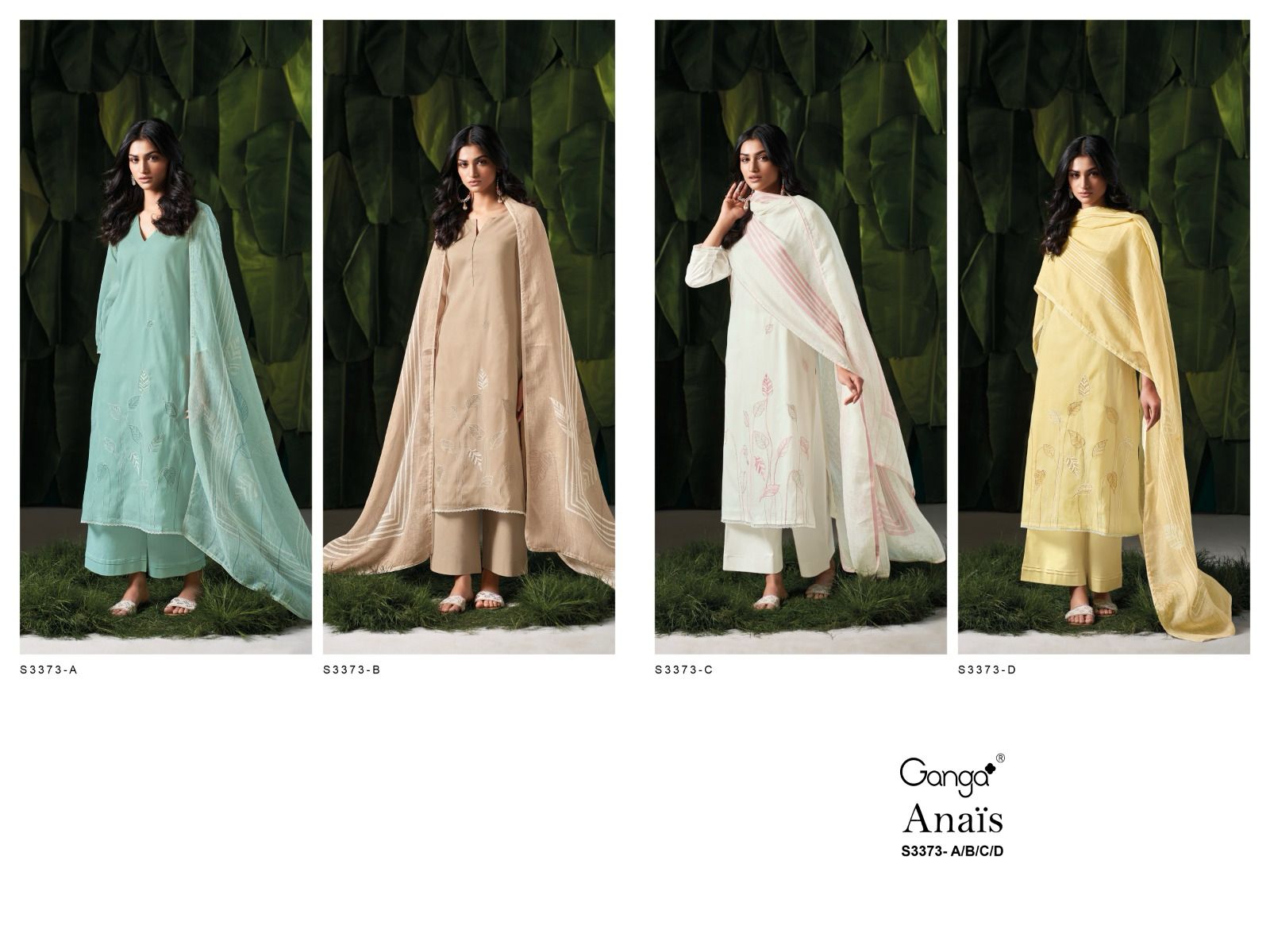 Anais 3373 Ganga Mal Plazzo Style Suits Manufacturer