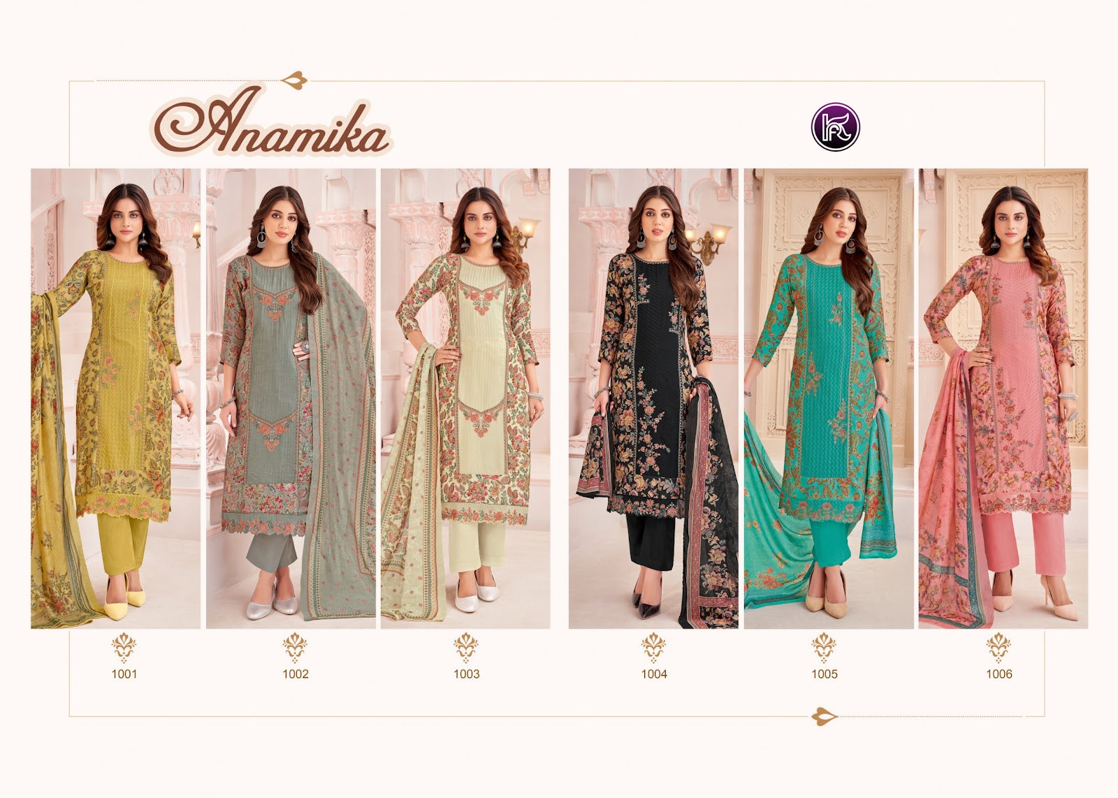 Anamika Kala Fashion Pure Muslin Pant Style Suits Supplier Ahmedabad