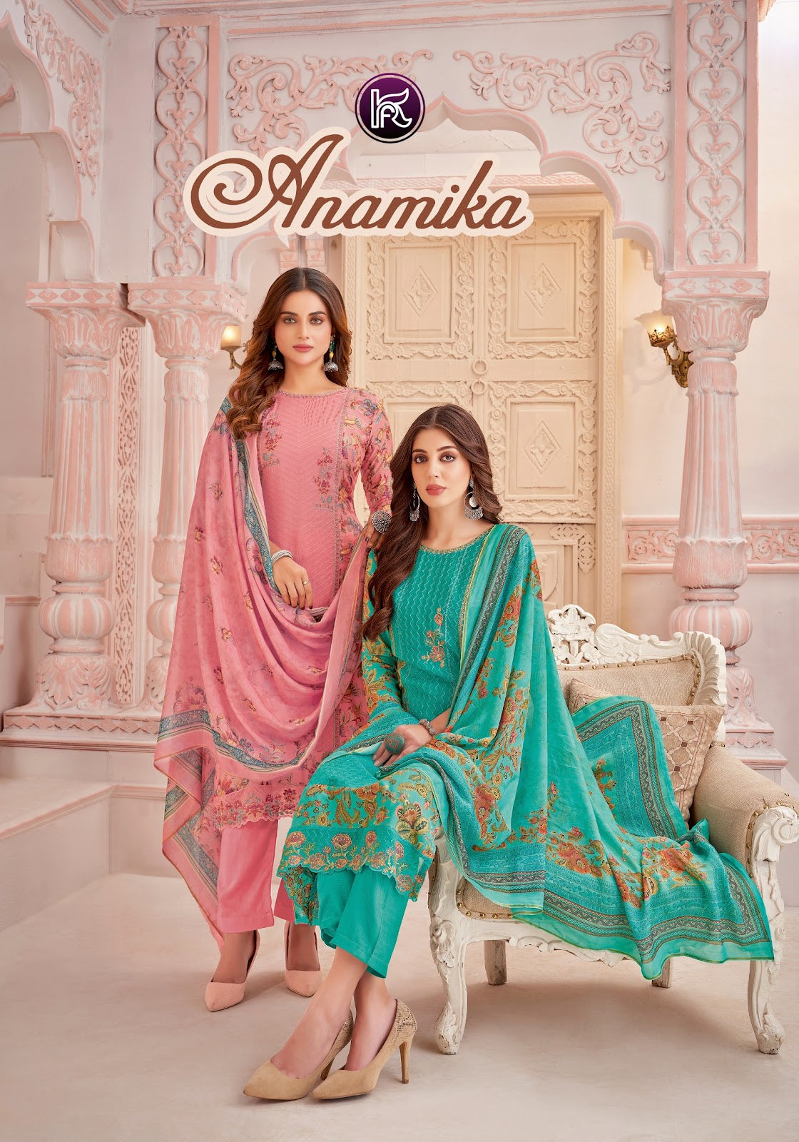 Anamika Kala Fashion Pure Muslin Pant Style Suits Supplier Ahmedabad
