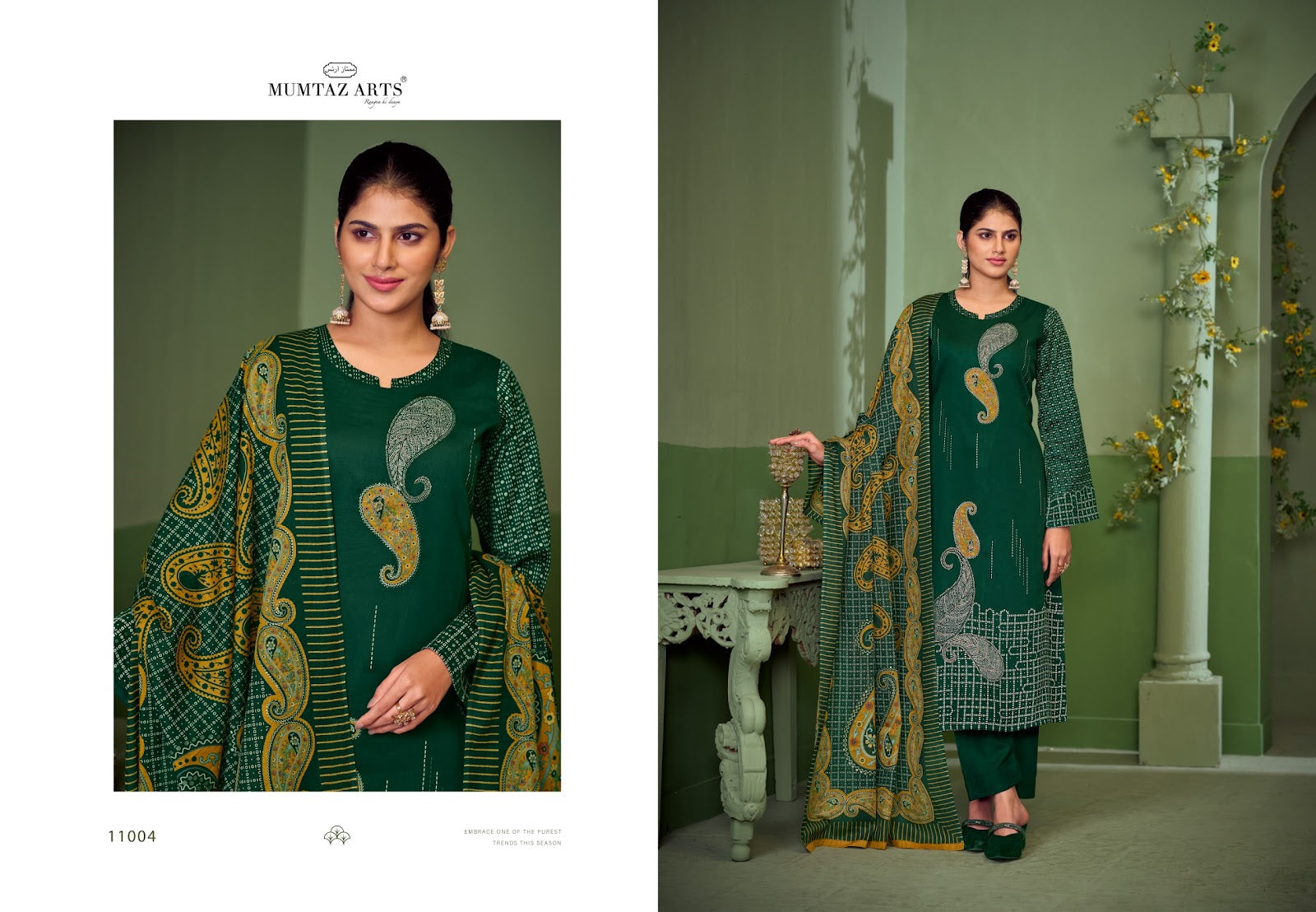 Anamika Mumtaz Arts Jam Silk Karachi Salwar Suits Exporter
