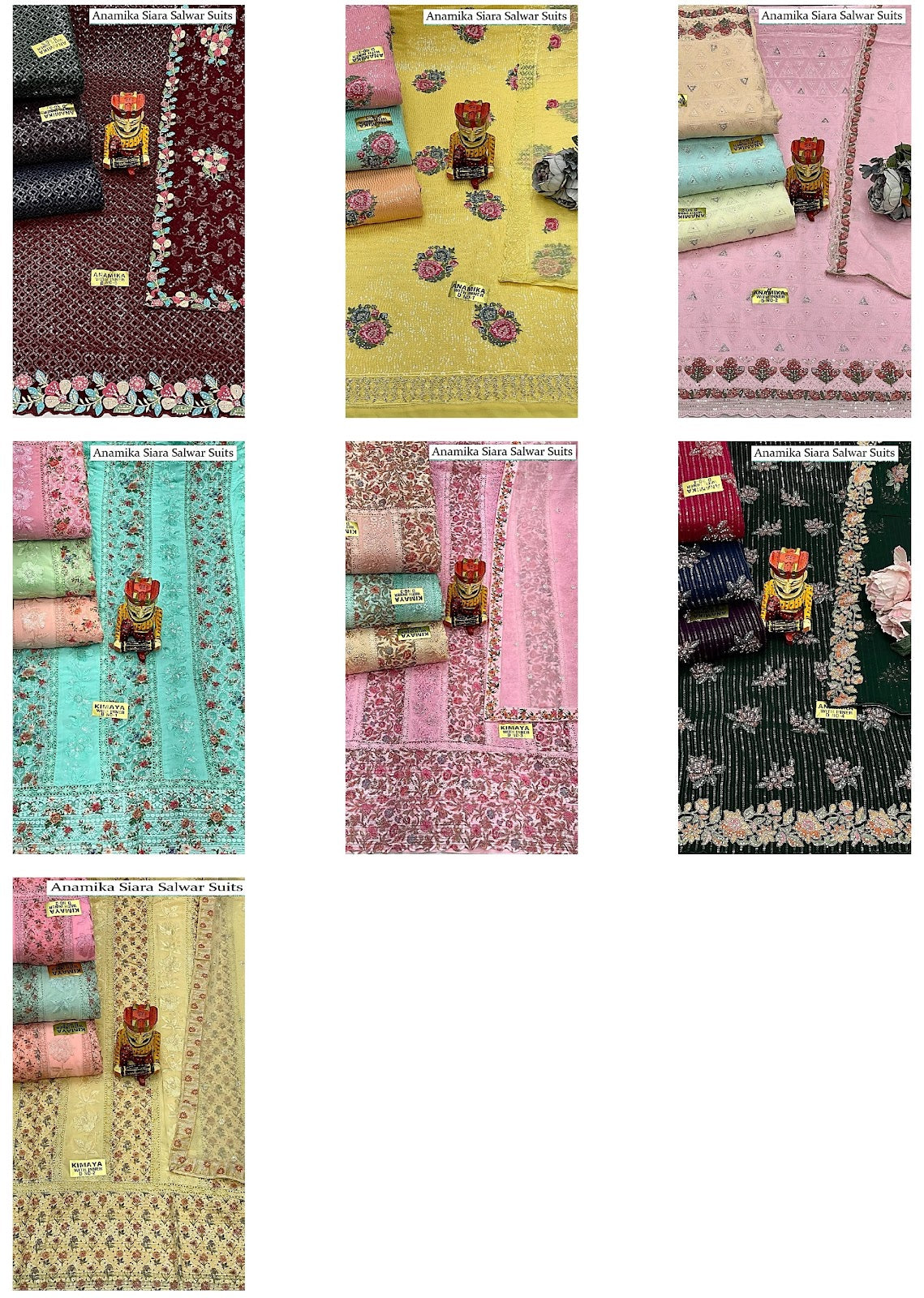 Anamika Siara Georgette Salwar Suits Wholesaler