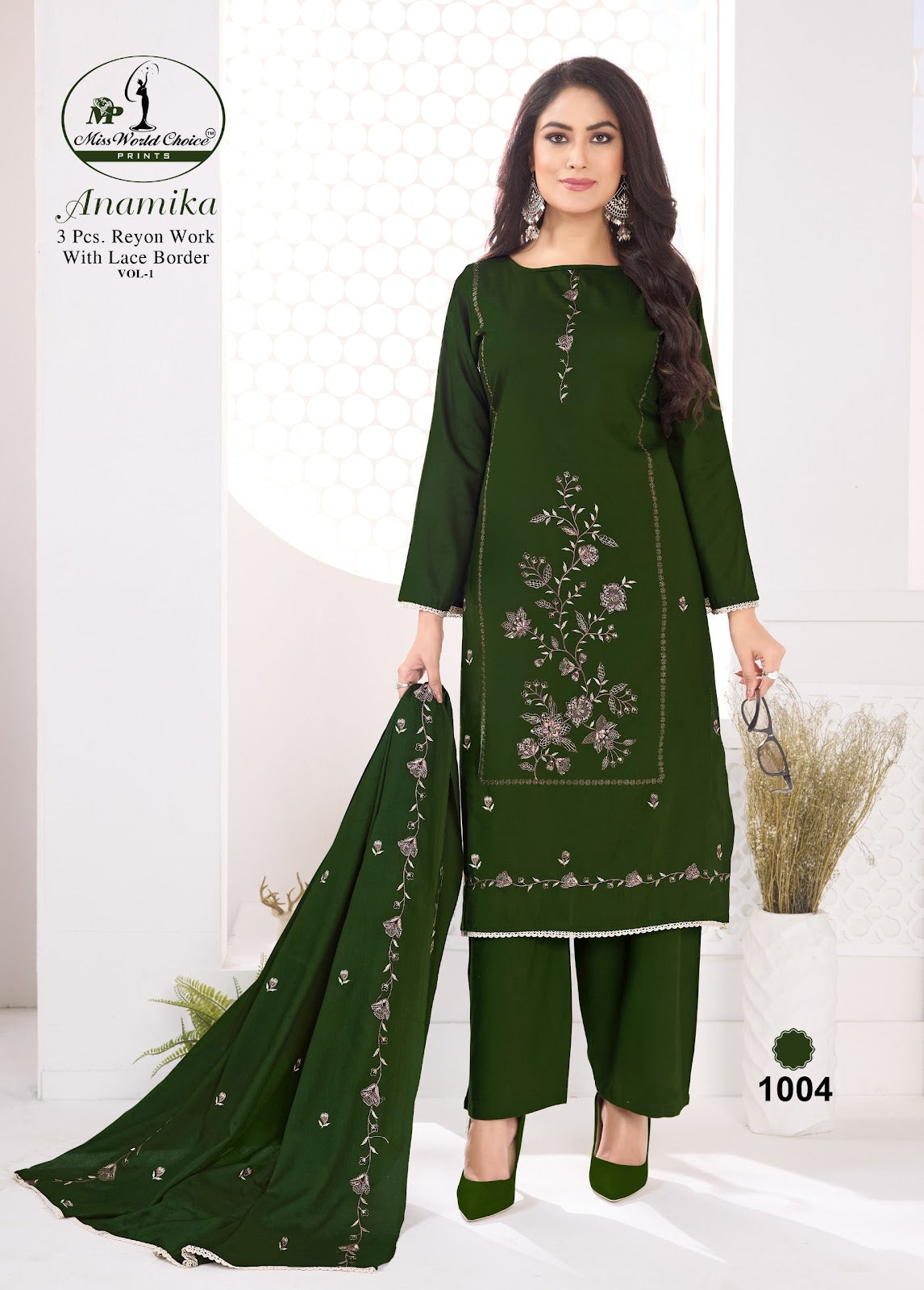 Anamika Vol 1 Miss World Choice Rayon Pant Style Suits Supplier Gujarat