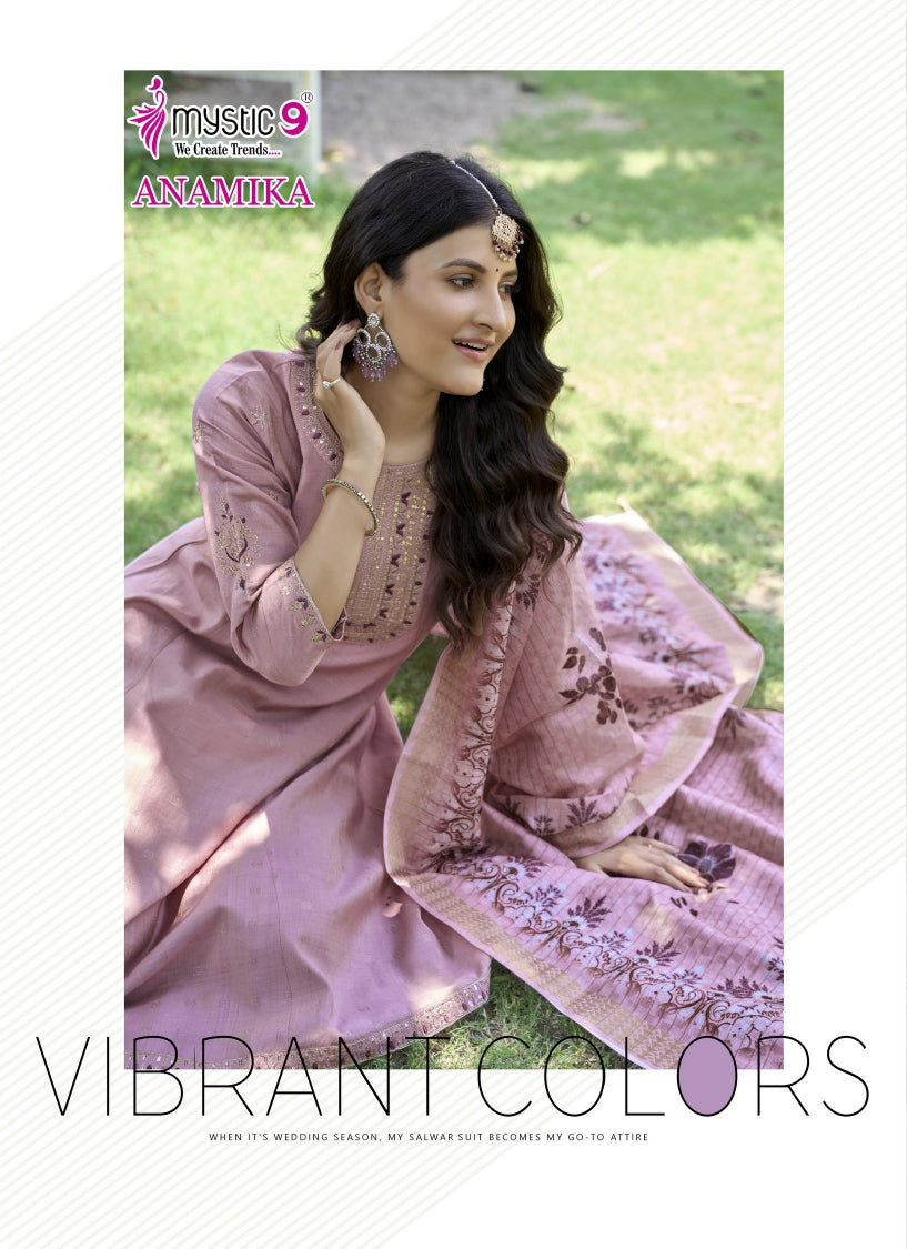 Anamika Vol 1 Mystic 9 Vertican Readymade Anarkali Suits Wholesale Rate