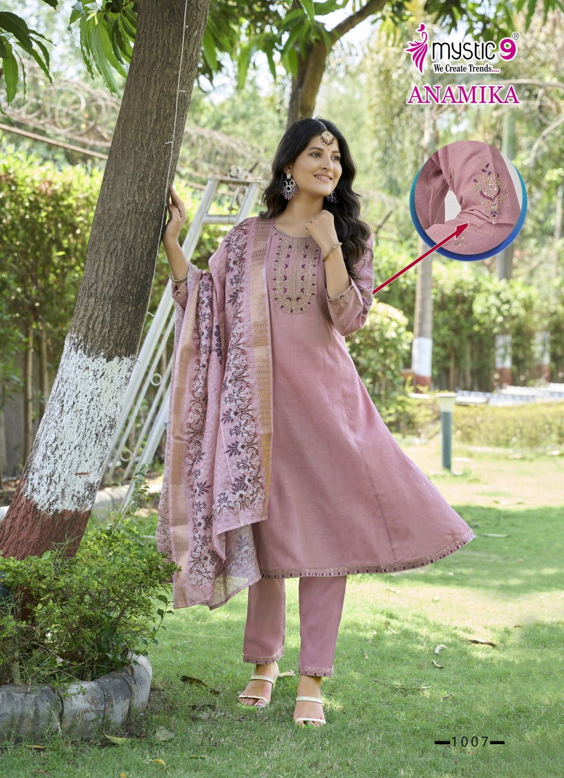 Anamika Vol 1 Mystic 9 Vertican Readymade Anarkali Suits Wholesale Rate