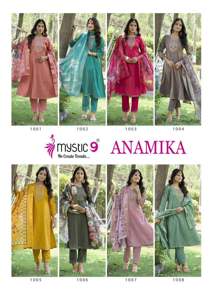 Anamika Vol 1 Mystic 9 Vertican Readymade Anarkali Suits Wholesale Rate