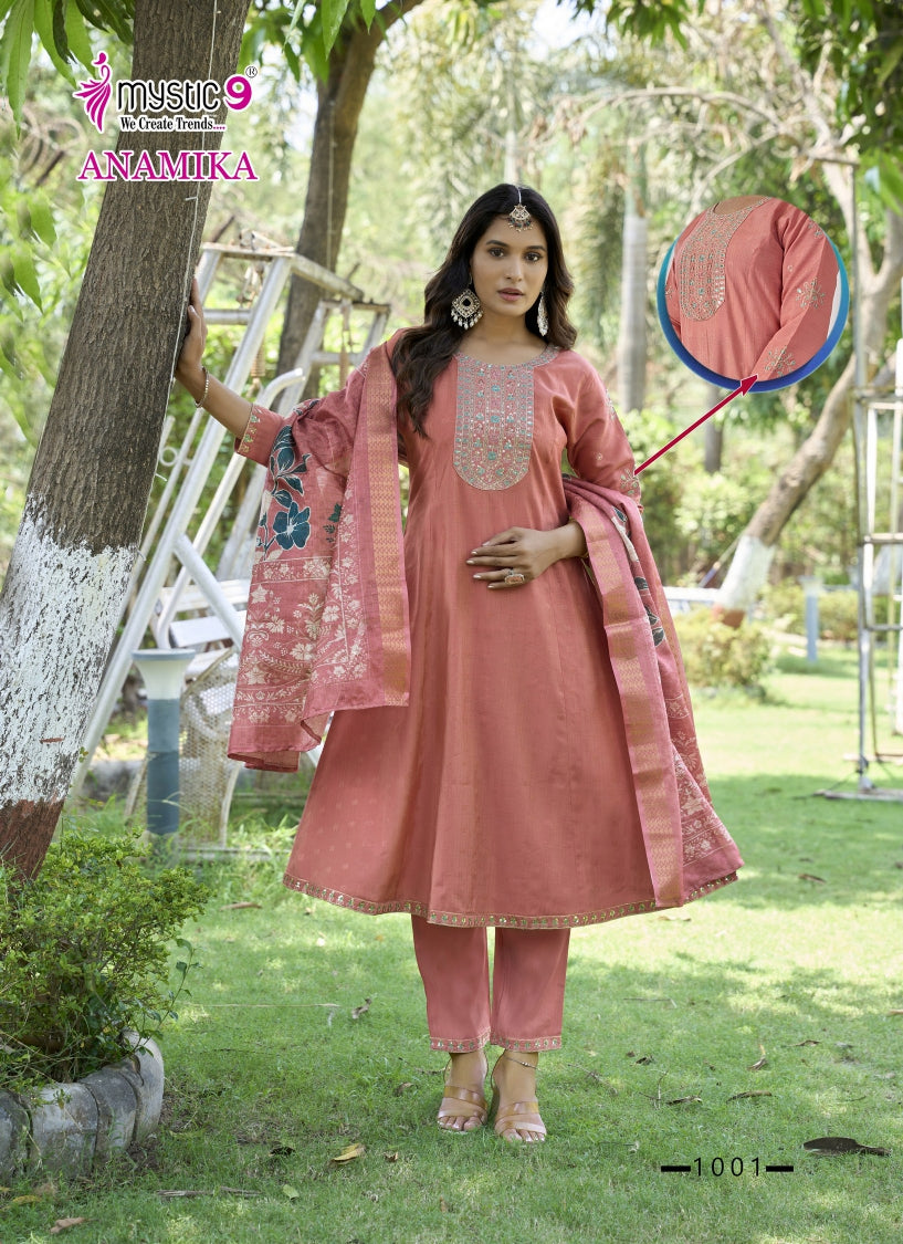 Anamika Vol 1 Mystic 9 Vertican Readymade Anarkali Suits Wholesale Rate