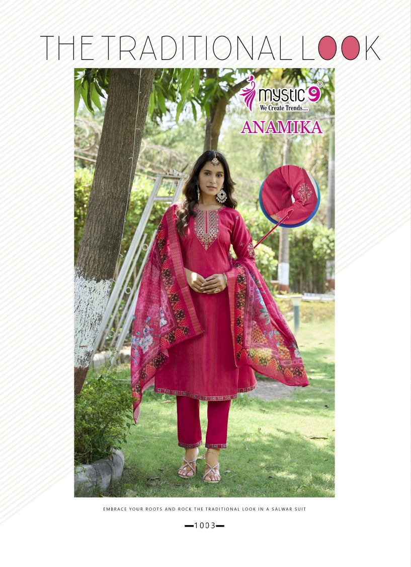 Anamika Vol 1 Mystic 9 Vertican Readymade Anarkali Suits Wholesale Rate