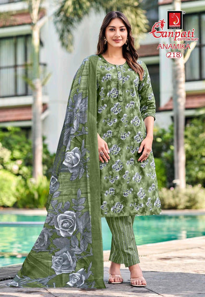 Anamika Vol 2 Ganpati Readymade Cotton Pant Suits Wholesaler Ahmedabad