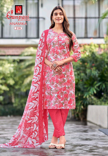Anamika Vol 2 Ganpati Readymade Cotton Pant Suits Wholesaler Ahmedabad