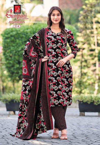 Anamika Vol 2 Ganpati Readymade Cotton Pant Suits Wholesaler Ahmedabad