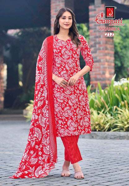 Anamika Vol 2 Ganpati Readymade Cotton Pant Suits Wholesaler Ahmedabad