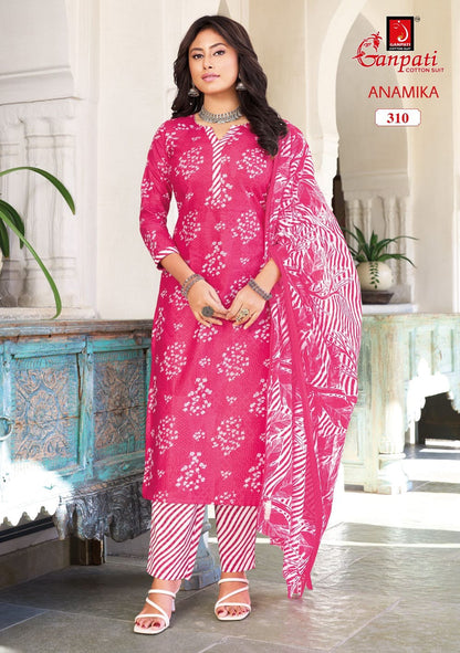 Anamika Vol 3 Ganpati Readymade Cotton Pant Suits Exporter India