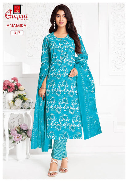 Anamika Vol 3 Ganpati Readymade Cotton Pant Suits Exporter India