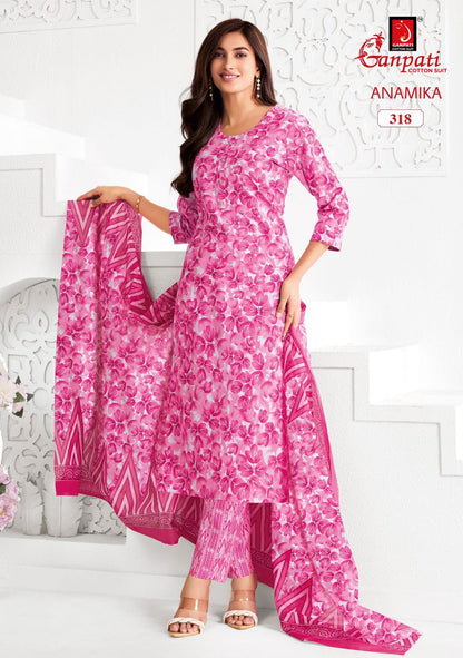 Anamika Vol 3 Ganpati Readymade Cotton Pant Suits Exporter India