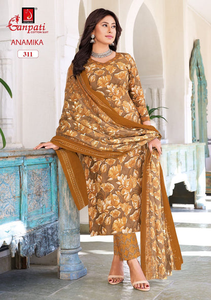 Anamika Vol 3 Ganpati Readymade Cotton Pant Suits Exporter India