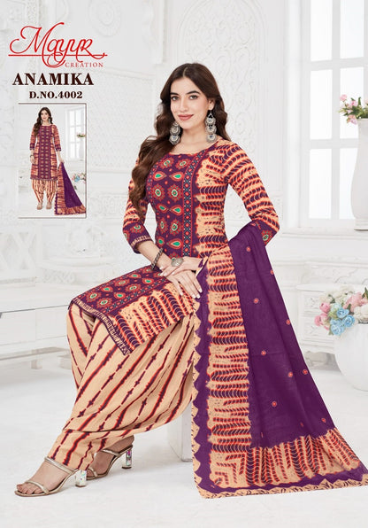 Anamika Vol 4 Mayur Creation Cotton Cotton Dress Material Exporter Ahmedabad