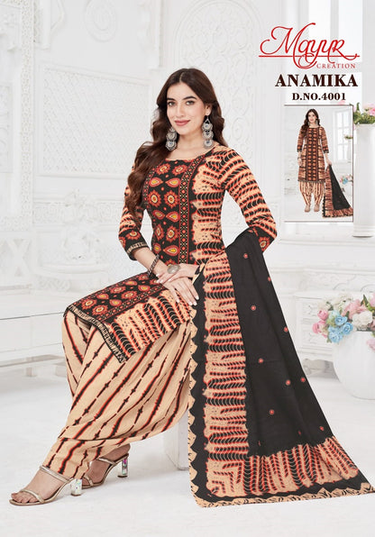 Anamika Vol 4 Mayur Creation Cotton Cotton Dress Material Exporter Ahmedabad