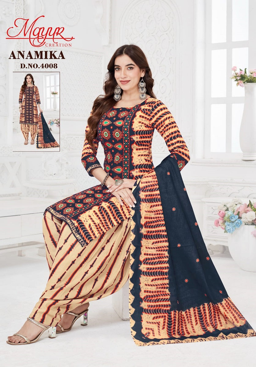 Anamika Vol 4 Mayur Creation Cotton Cotton Dress Material Exporter Ahmedabad