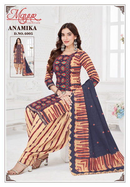 Anamika Vol 4 Mayur Creation Cotton Cotton Dress Material Exporter Ahmedabad