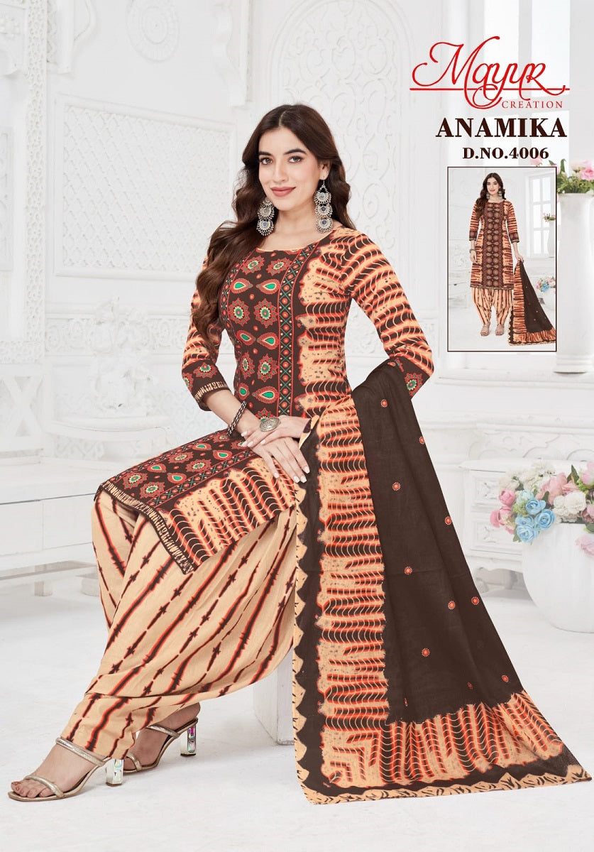 Anamika Vol 4 Mayur Creation Cotton Cotton Dress Material Exporter Ahmedabad