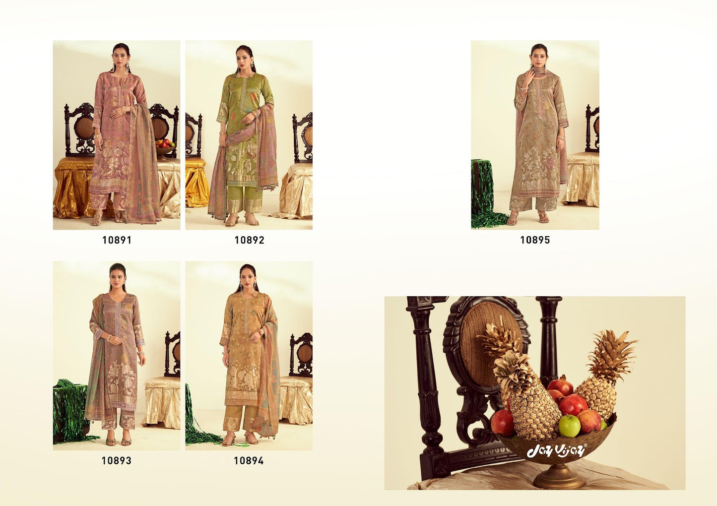 Ananas Jay Vijay Tissue Pant Style Suits Supplier Ahmedabad