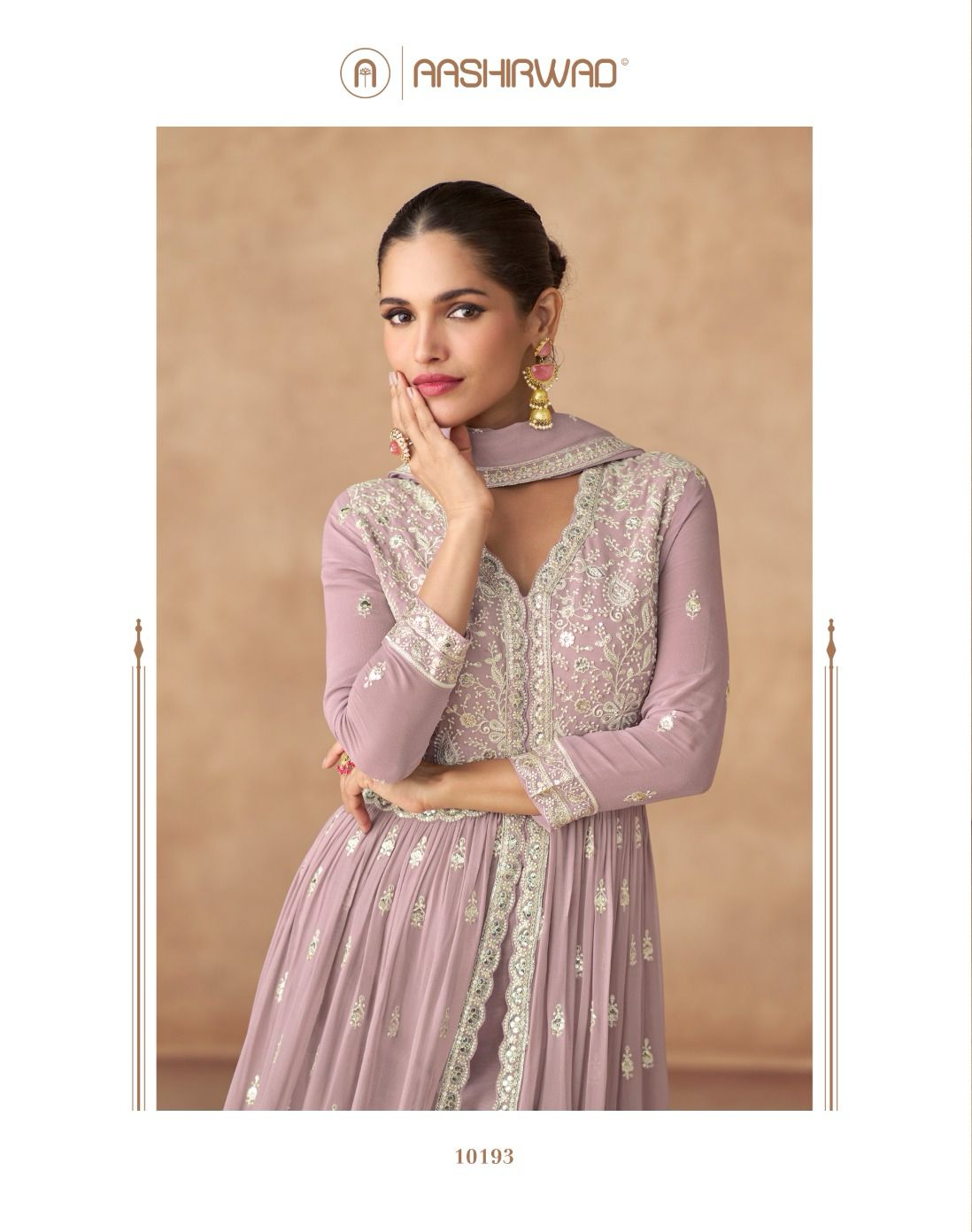 Ananaya Aashirwad Creation Georgette Readymade Suits Wholesale Price