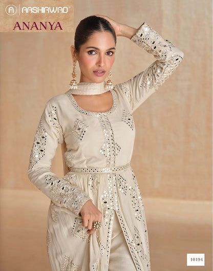 Ananaya Aashirwad Creation Georgette Readymade Suits Wholesale Price