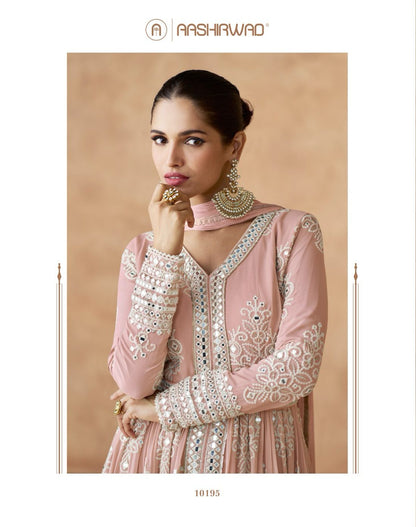 Ananaya Aashirwad Creation Georgette Readymade Suits Wholesale Price