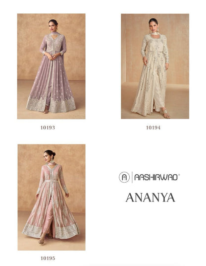 Ananaya Aashirwad Creation Georgette Readymade Suits Wholesale Price