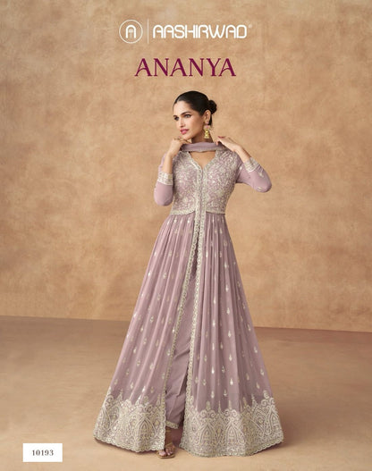 Ananaya Aashirwad Creation Georgette Readymade Suits Wholesale Price